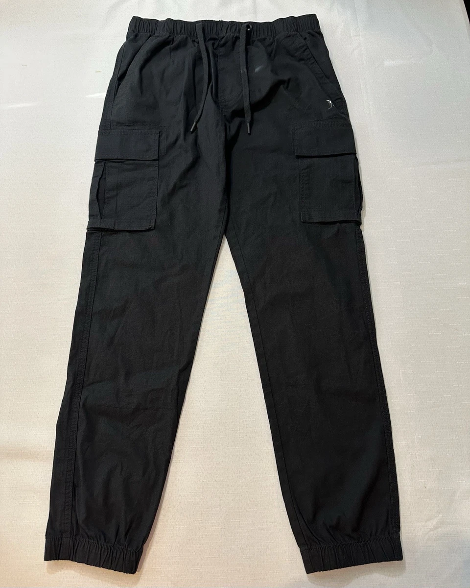 Pantalon De Performance Hurley Homme – Noir, Extensible Et Déperlant, Taille 34x30