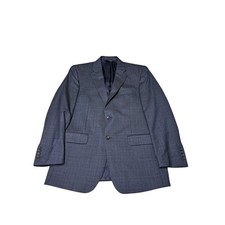 JOS A BANK Mens Tailored Fit Charcoal Plaid Wool Sport Coat Blazer 42R