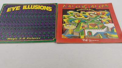Eye Illusions  Jim Anderson -  + AMazing Mazes - Roff Heimann - 1989  bundle