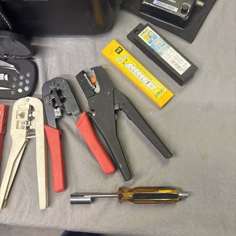 Communications Cable Tools Used In Hard case Hand Crimpers & Cutters ...