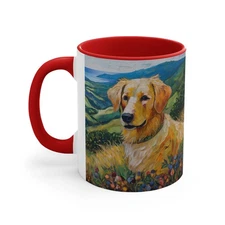 Golden Retriever #3 - Colorful 11oz Ceramic Mug