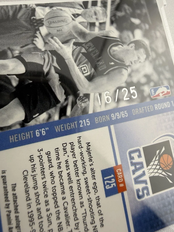 DAN MAJERLE 2010-11 ABSOLUT MEMORABILIA SPECTRUM RETIRADO AUTOMÁTICO/25 *leer* Foto 3 de 4