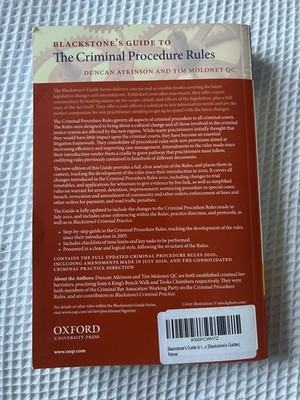 Blackstone's Guide to the Criminal Procedure Rules (Blackstone's Guides) by 