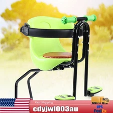 Baby Bike Seat Front Bicycle Seat Kids Safety Saddle Children Carrier w/Handrail
