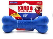 KONG Goodie Bone Ltd Edition Blue Medium Treat Stuffable Dog Chew Toy 7"