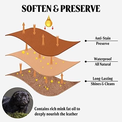 MEKER Mink Oil Leather Boots Conditioner Cleaner 3.52oz