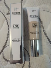 It Cosmetics Bye Bye Foundation 1 Oz Moisturizer 50+ SPF Full Coverage FAIR 3/27