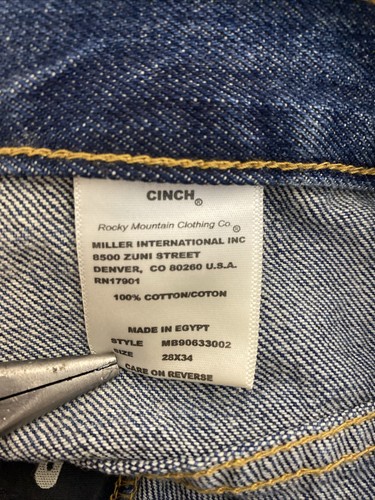 CINCH Jeans Black Label Relaxed Fit Tapered Leg Denim Mens 28x32 MB90633002 NWT - Picture 8 of 14