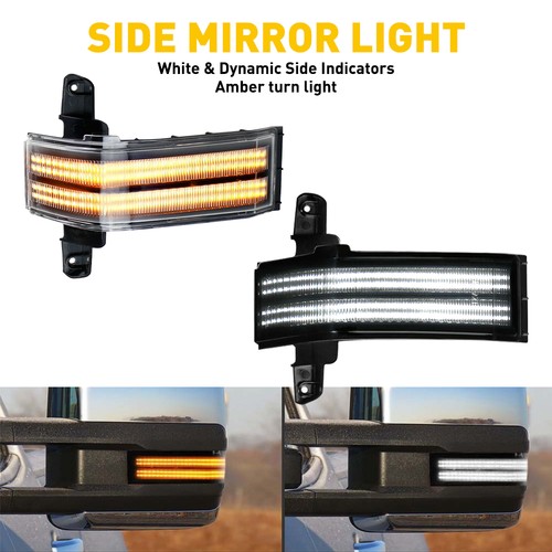 LED Switchback Mirror Side FOR Singal 14-18 Chevy Light Silverado GMC Sierra - Bild 4 von 12