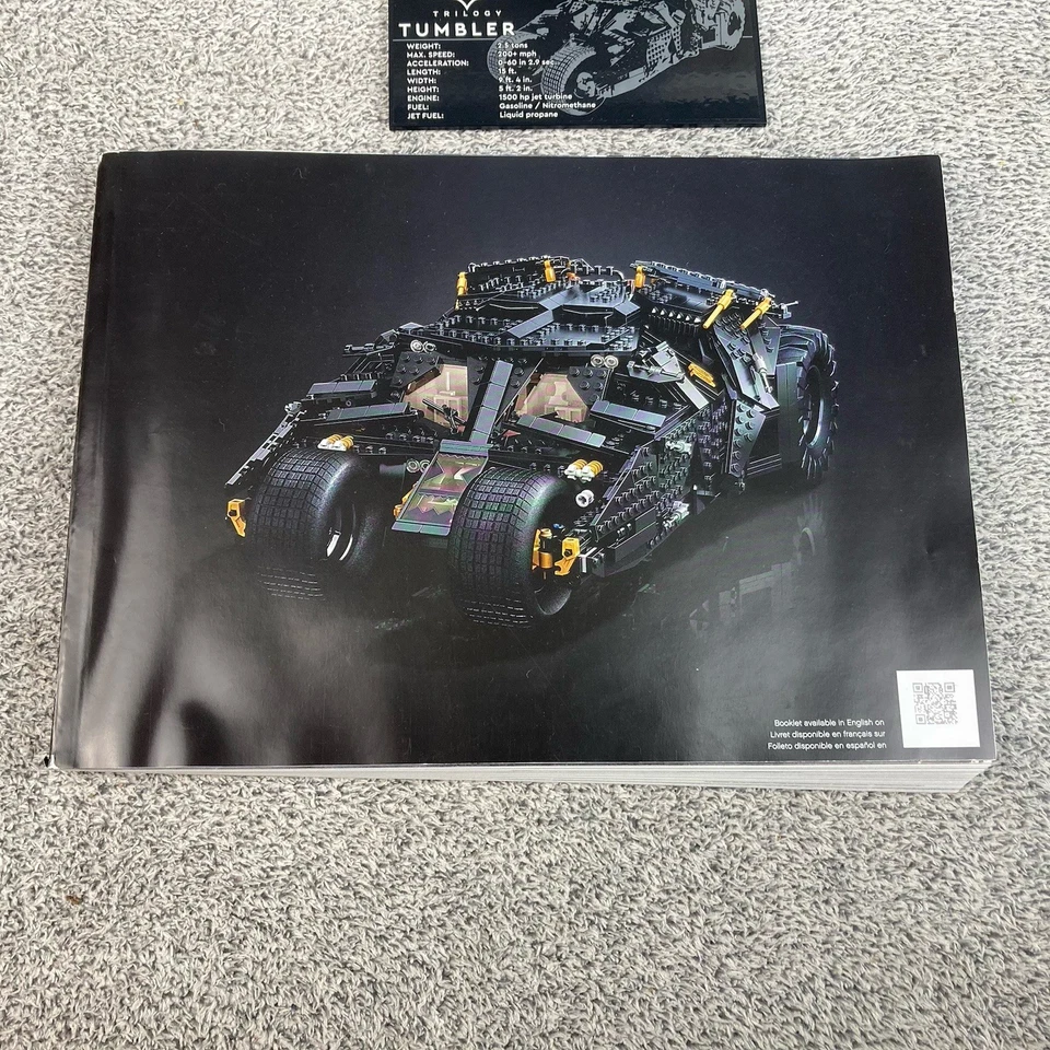 LEGO DC Super Heroes Batmobile The Tumbler 76240 Retired *Incomplete* - Image 4 of 4