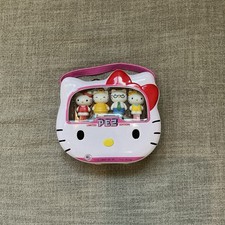 HELLO KITTY 2014 PEZ 4-SET LIMITED EDITION METAL LUNCHBOX RARE NO CANDY