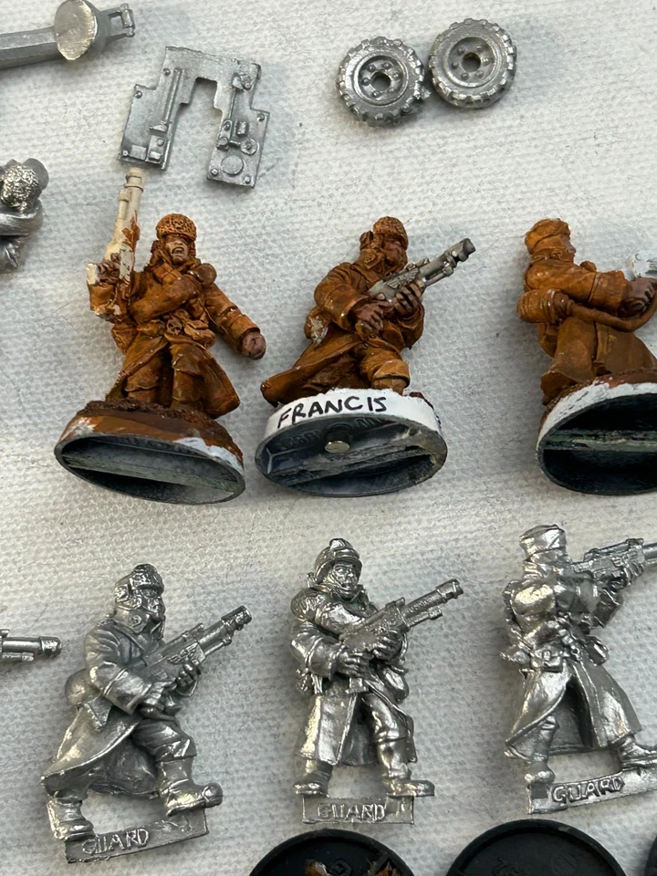 Warhammer 40k CLASSIC METAL Valhallan Squad with Heavy Bolter Imperial Guard OOP - Image 3 of 4
