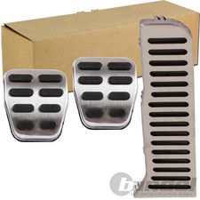 3x FUßPEDALABDECKUNG für VW PASSAT 3C SHARAN 7N SKODA SUPERB II 3T MIT SCHALTUNG