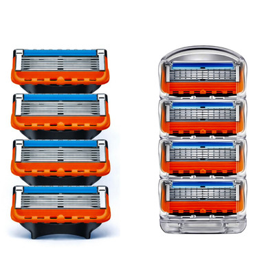 4x Rasierklingen Für Gillette Fusion 5 ProGlide Edelstahl Klingen Ersatzkopf