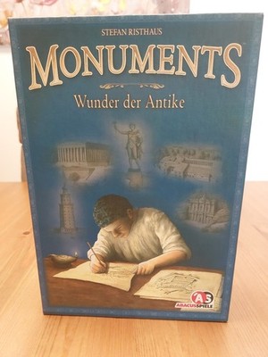 Monuments Brettspiel Abacus Spiele Deutsch TOP! Sehr Guter Zustand! Komplett!