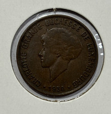 1930 Luxembourg 10 Centimes - Charlotte Coin