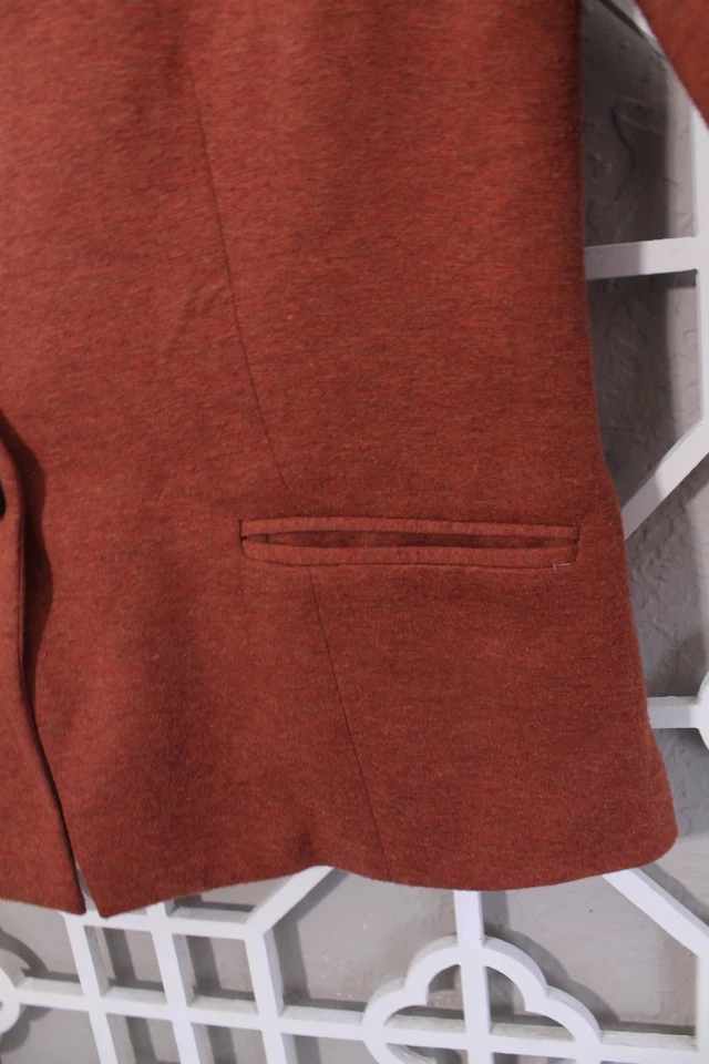 Cartonnier Anthropologie Blazer Womens L Orange Single Button Business Career - Imagem 4 de 4