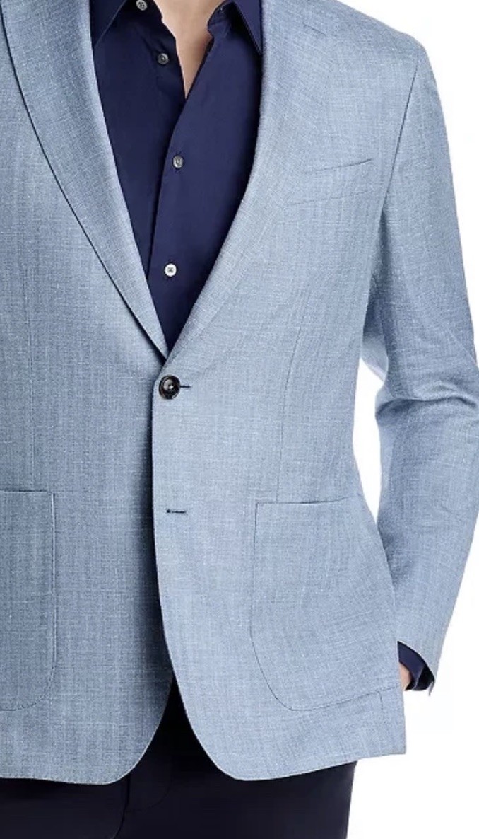$1295 44R Peter Millar  ANGLT  Sport Coat Wool Silk Linen Blazer 44 R