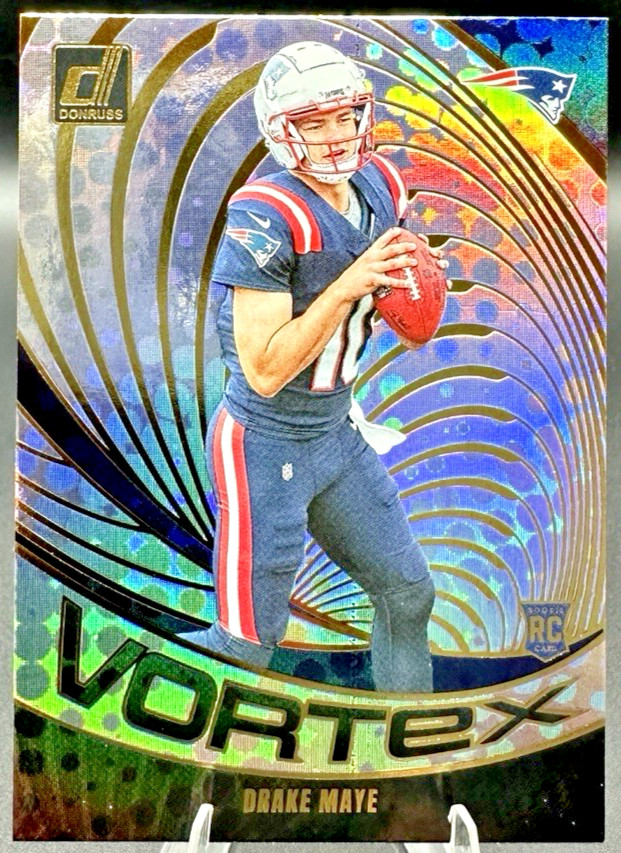 2024 Panini Donruss Drake Maye #VOR-DMA Vortex Rookie RC