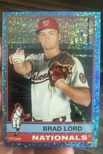 2025 Topps Heritage High Number - Brad Lord #548 Chrome Light Blue Sparkle (RC)