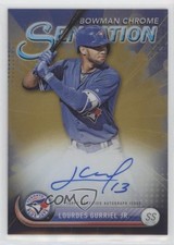 2017 Bowman Chrome Sensation Gold Refractor 33/50 Lourdes Gurriel Jr Auto 0m76