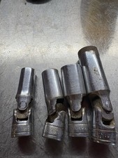 Snap On Standard Wobble Sockets Mid Length 3/8 Inch Drive 7/16, 1/2, And 2 5/8 Snap On Standard Wobble Sockets Mid Length 3/8 Inch Drive 7/16, 1/2, And 2 5/8