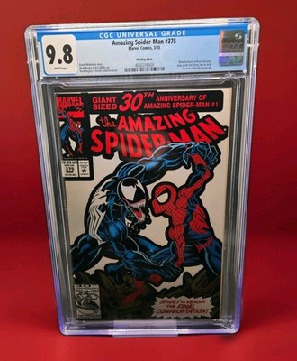 The Amazing Spider-Man #375 CGC 9.8 White ERROR/MISPRINT  1 of 2 9.8's