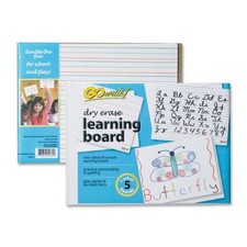 Pacon LB8511 Dry Erase Learning Board 11x8.25in White 5/Pack