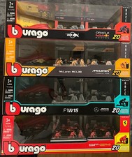 Bburago 1:43 Formula F1 Racing Paddock Set Red Bull McLaren Mercedes AMG Ferrari