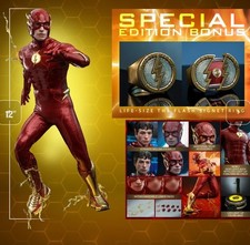 Hot Toys  MMS713B The FLASH 1 6 Figure & Special Edition Ring - US Seller Sealed