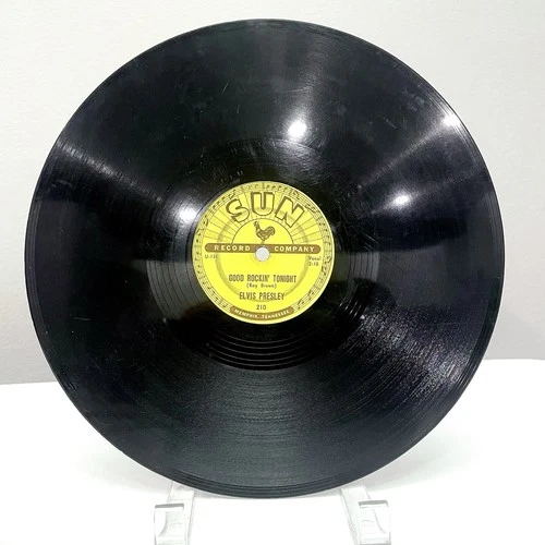 ELVIS PRESLEY SUN 210 78 RPM 1954 ORIGINAL Good Rockin' Tonight Vinyl U-130 VG-