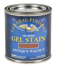 General Finishes Oil Base Gel Stain 1/2 Pint Antique Walnut