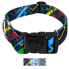 Country Brook Petz® HossFit Jr Wide Deluxe Dog Collar (Abstract Collection)
