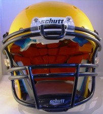 Footballhelm Schutt Recruit Hybrid  Plus, gelb, YXL mit ROPO-UB Facemask,  black