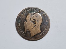 Lote L.20 Moneda Italia 10 Centesimi Centimos 1866-B Coleccionista Subasta