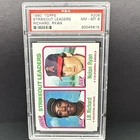 Topps 1980 Nolan Ryan J.R. Richard #206 Strikeout Leaders PSA 8 Card