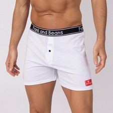 x1 Mens Boxer Shorts Cotton Comfortable Everyday Underwear White S M L XL XXL