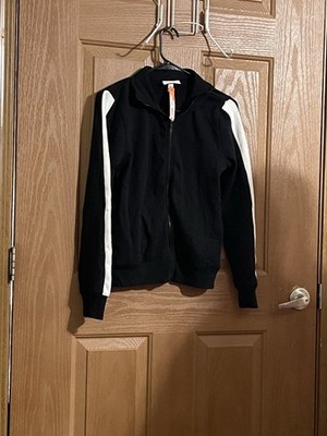 NWT XS Black & White Zip Up Sweatshirt Made By Colsie