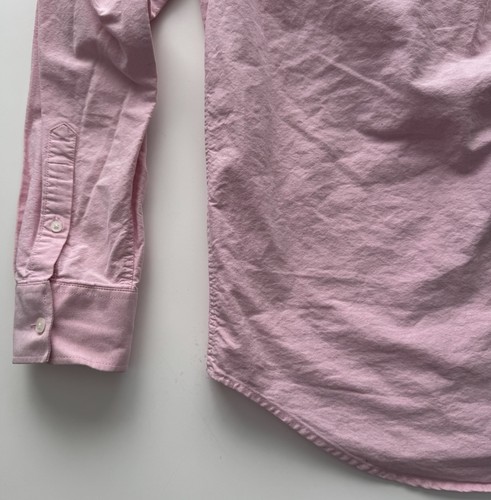 FIVE FOUR Long Sleeve Button Down Oxford Shirt Mens Medium Pink Cotton Mickey - Picture 14 of 19