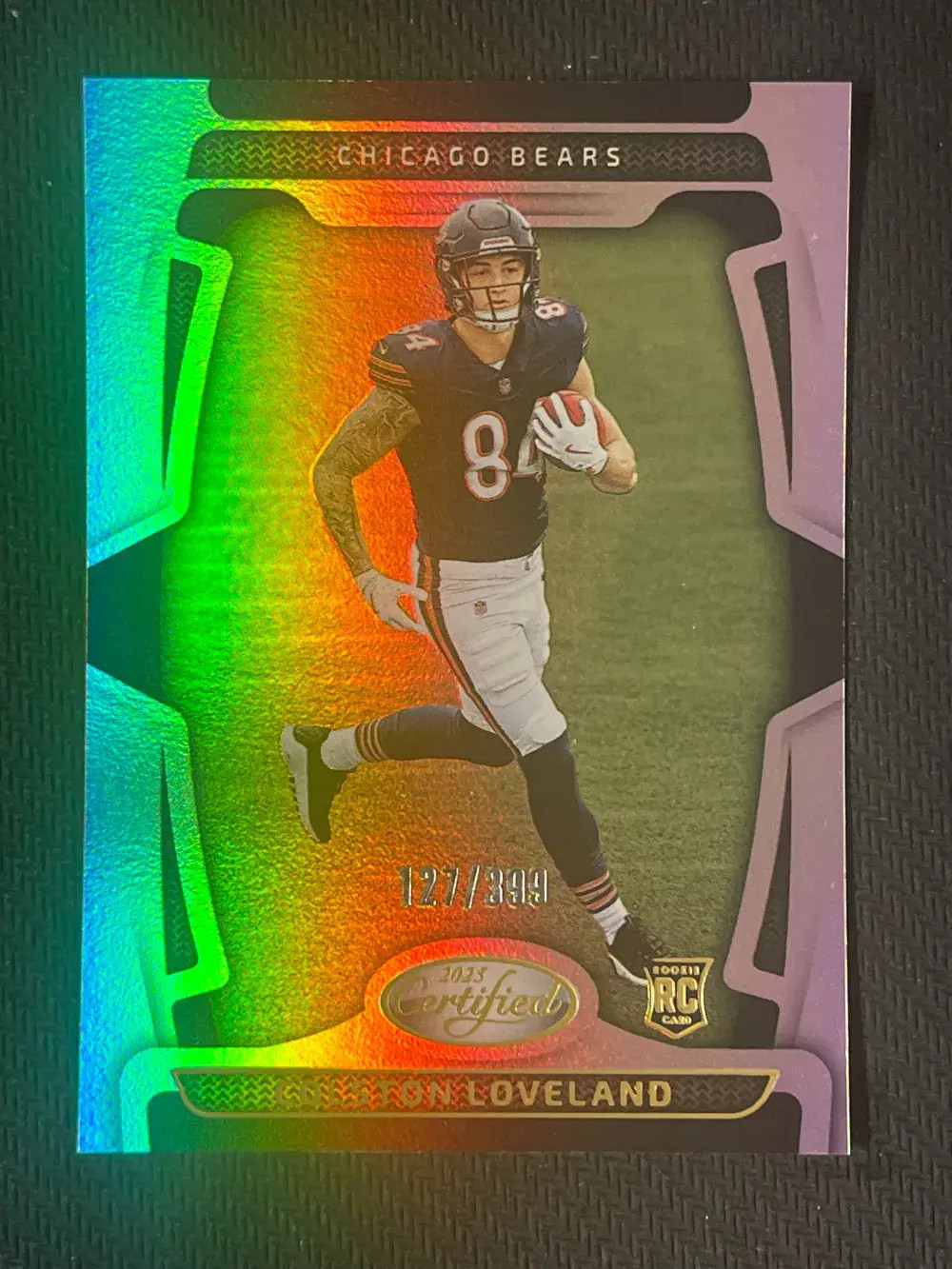 2025 Panini Certified - Mirror RC #110 Colston Loveland /399 Bears JP