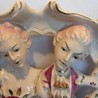 3D Courting Victorian Couple Porcelain Wall Hanging or Table Top Plaque — photo 6
