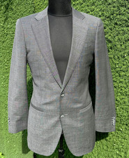 SuitSupply Lazio Reda Super 110s Wool Two Button Suit Blazer Jacket Size 36 46