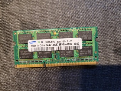 Notebook-Ram Samsung DDR3 2 GB 2Rx8 PC3-8500S-07-10-F2
