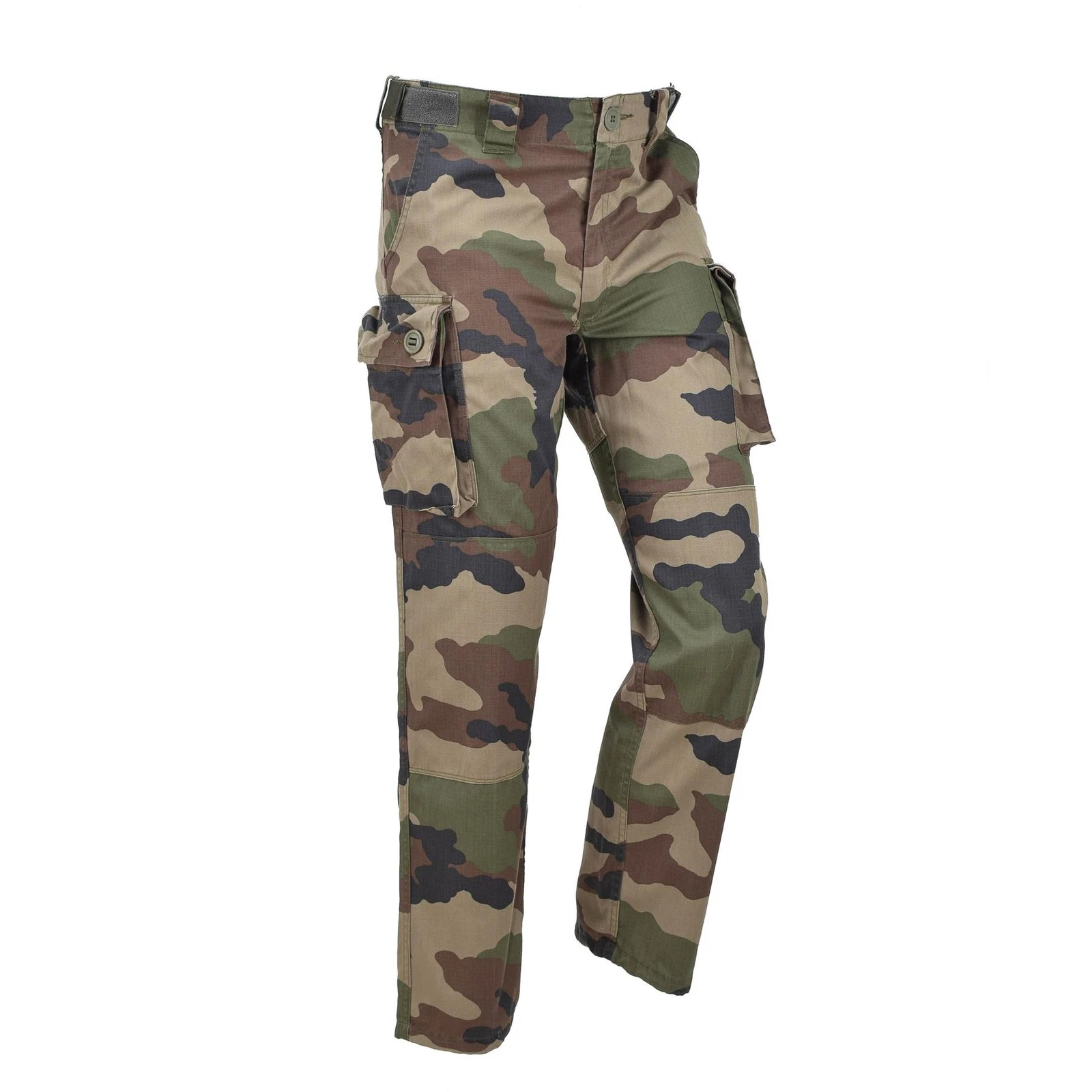 Genuine French Military Cargo Trousers Ripstop Anti Mosquito Waterproofing CCE