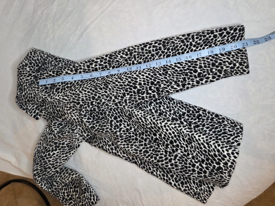 Liz Claiborne LizSport 2 Piezas Traje Chaqueta Falda Estampado Guepardo Mujer Pequeña Talla 6 Foto 3 de 4
