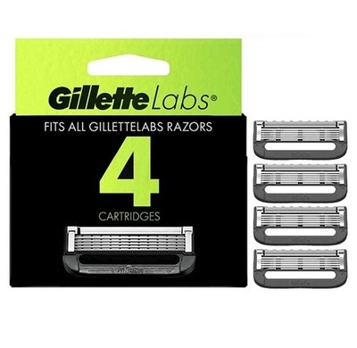   Gillette Labs Razor Blade Refills 4 Cartridges AS SHOWN 