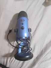 Blue Yeti USB Microphone Freestanding Blue Mute Button Volume Control