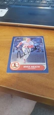 Autographed/Signed Baseball 1986 Fleer Update - #U50 Mike Heath