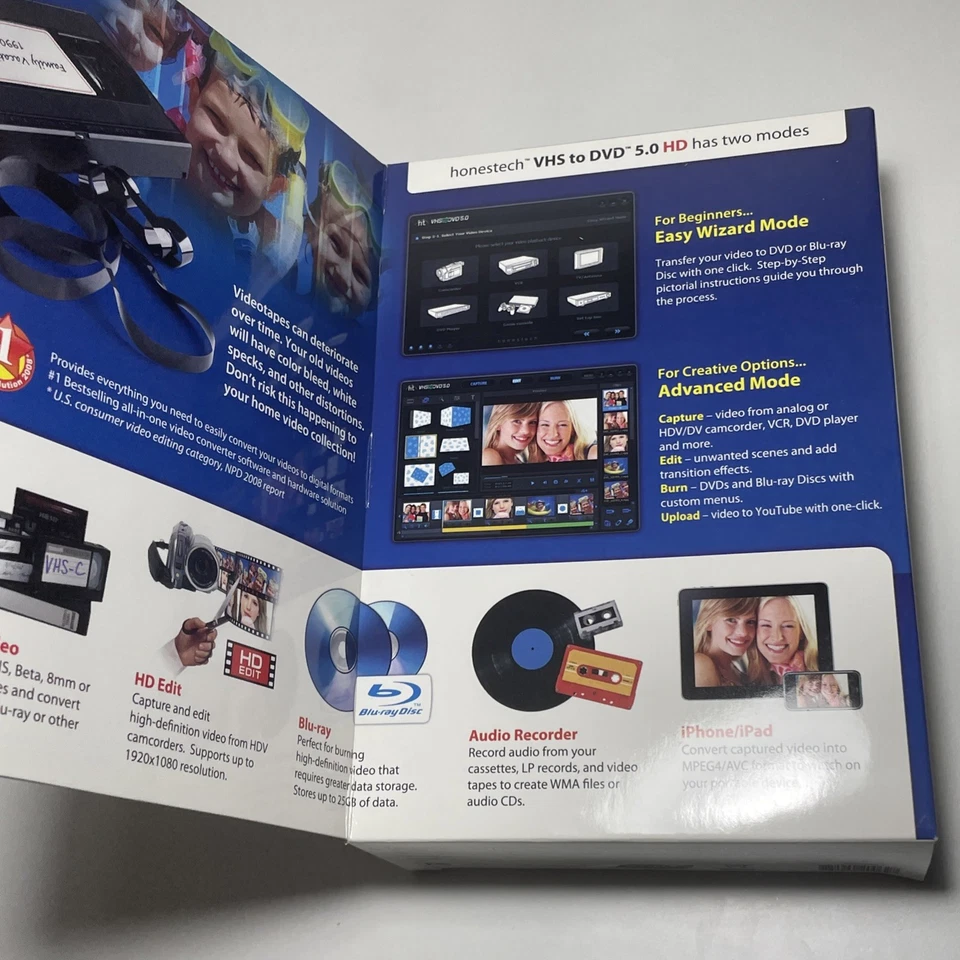 Honestech VHS to DVD 5.0 HD Powerful Effortless Music Video Conversion Solution - Image 2 of 4