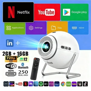 Android 11 Home Cinéma Cinéma TV Projecteur 16GB 1080P LCD NT2 WIFI-6